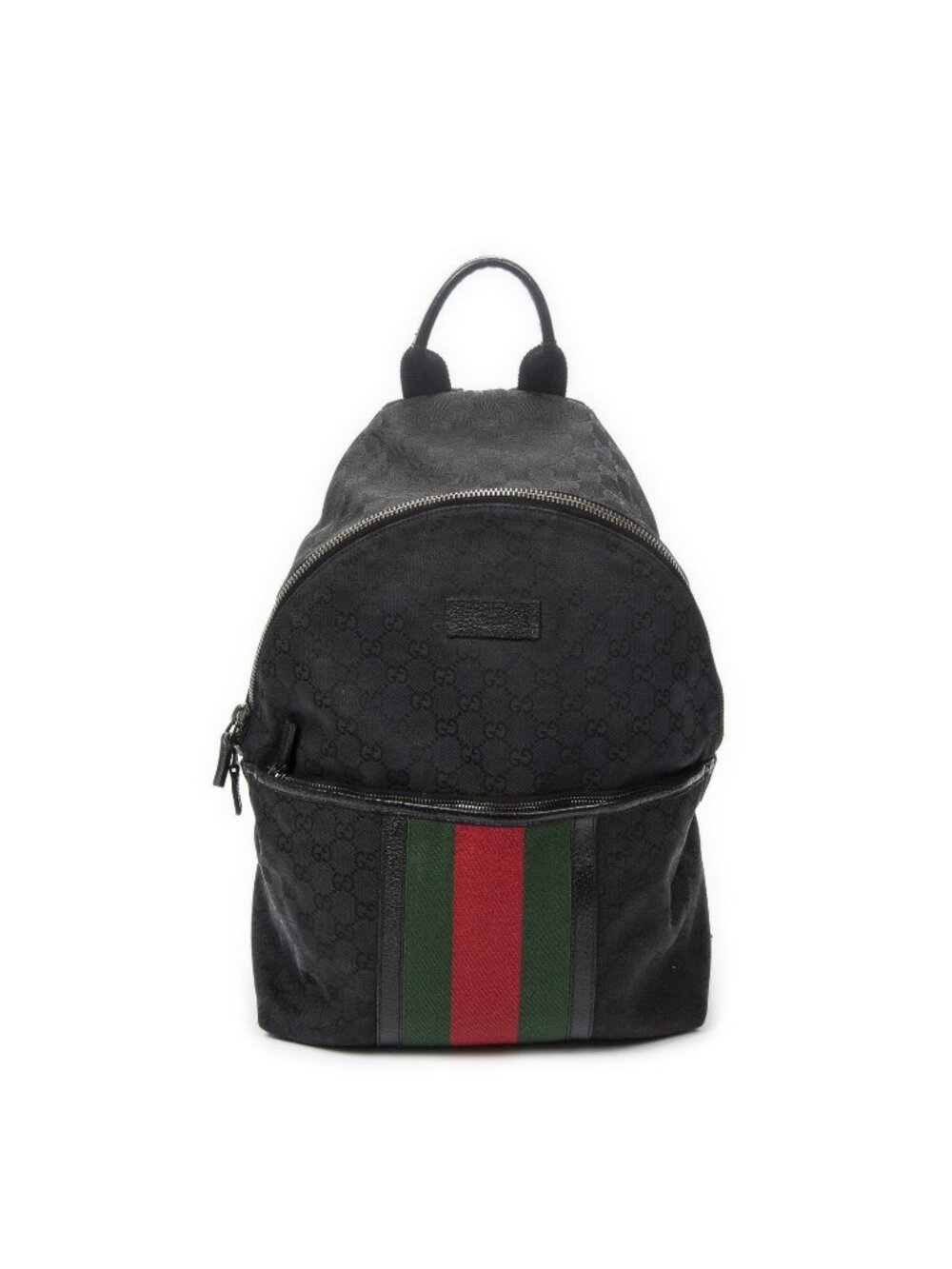 Gucci Web Backpack Black GG Canvas